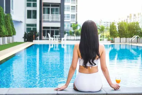 Swimming pool image from brochure