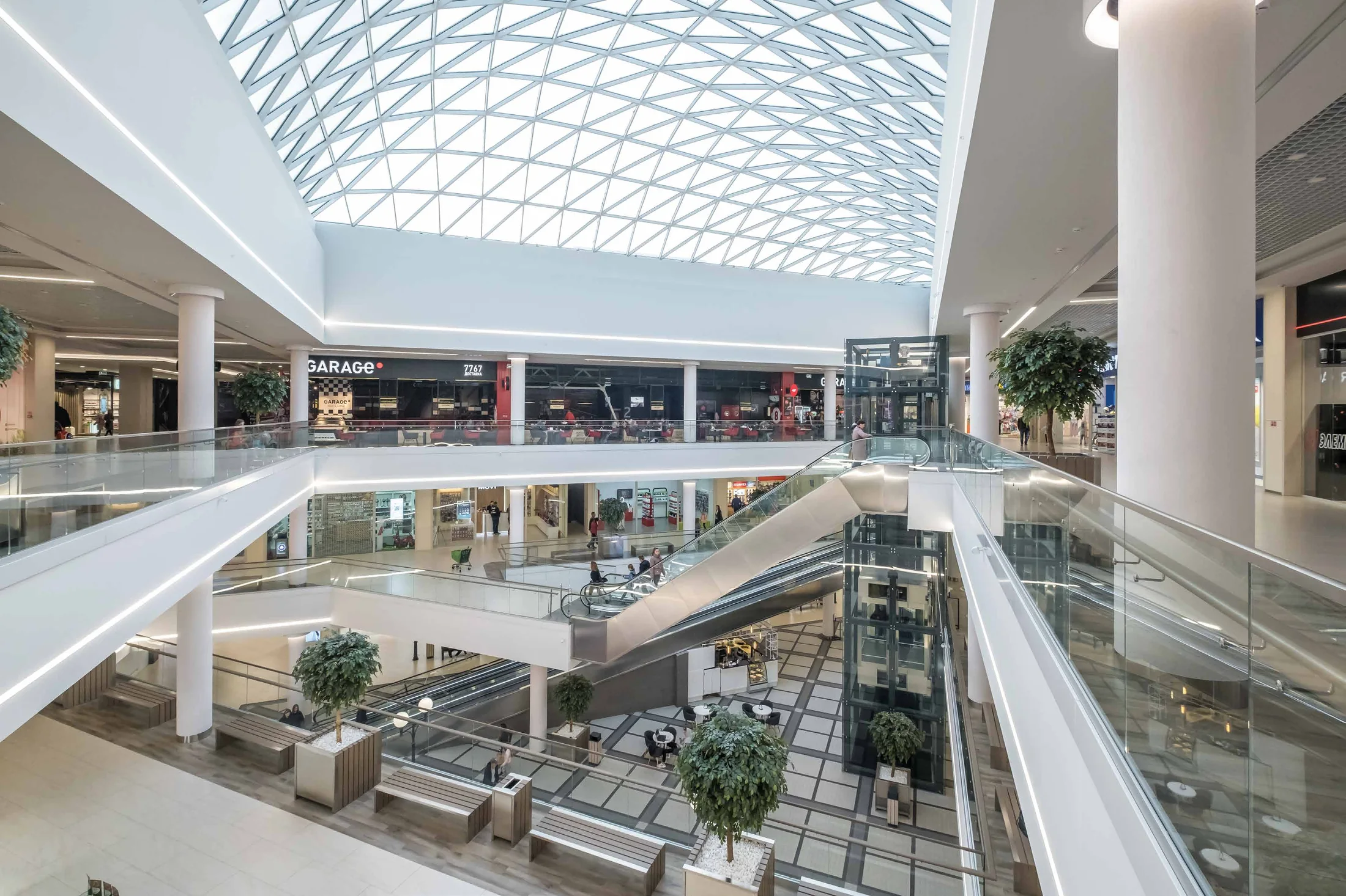 Retail area illustration from brochure
